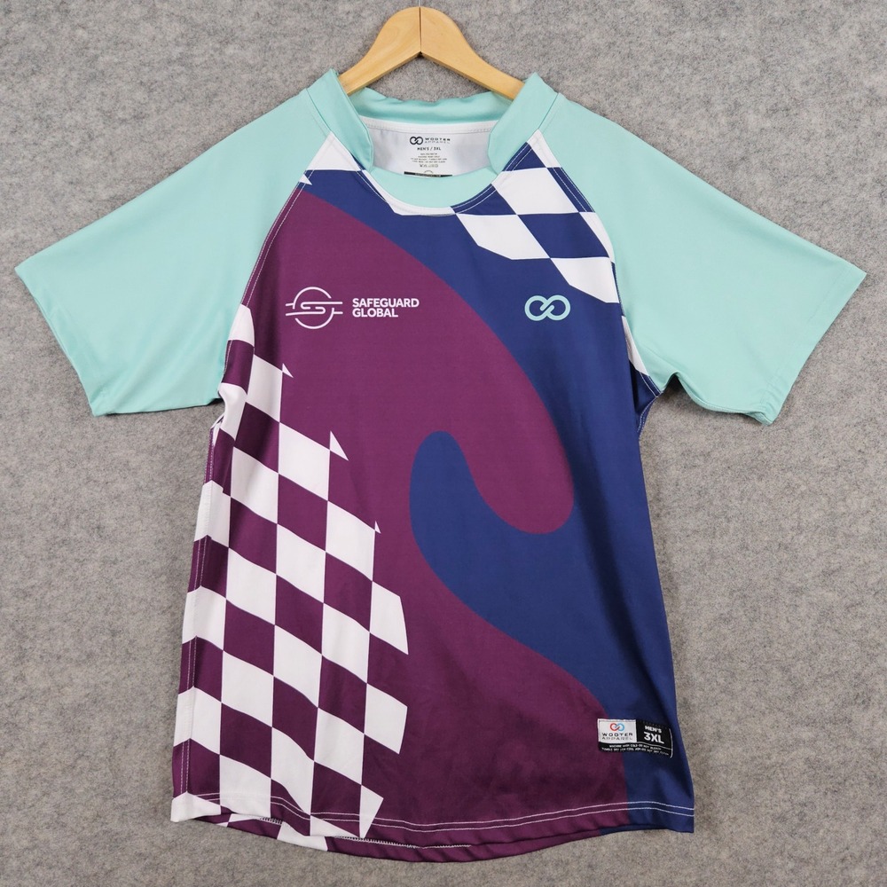 Wooter Apparel Men's Size 3XL Polyester Jersey Cycling Soccer Safeguard Global